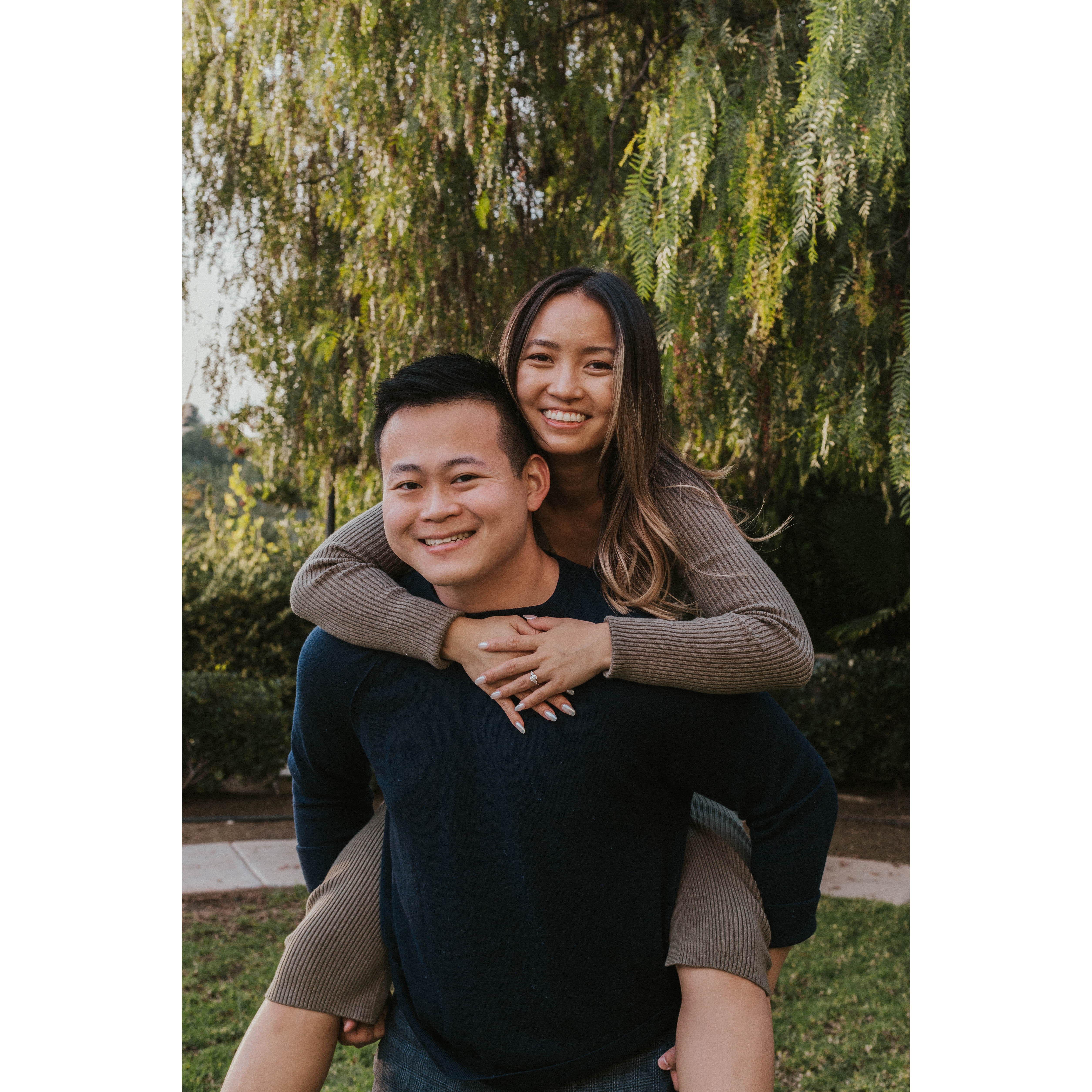 Recreating one of our prom pictures at our engagement shoot