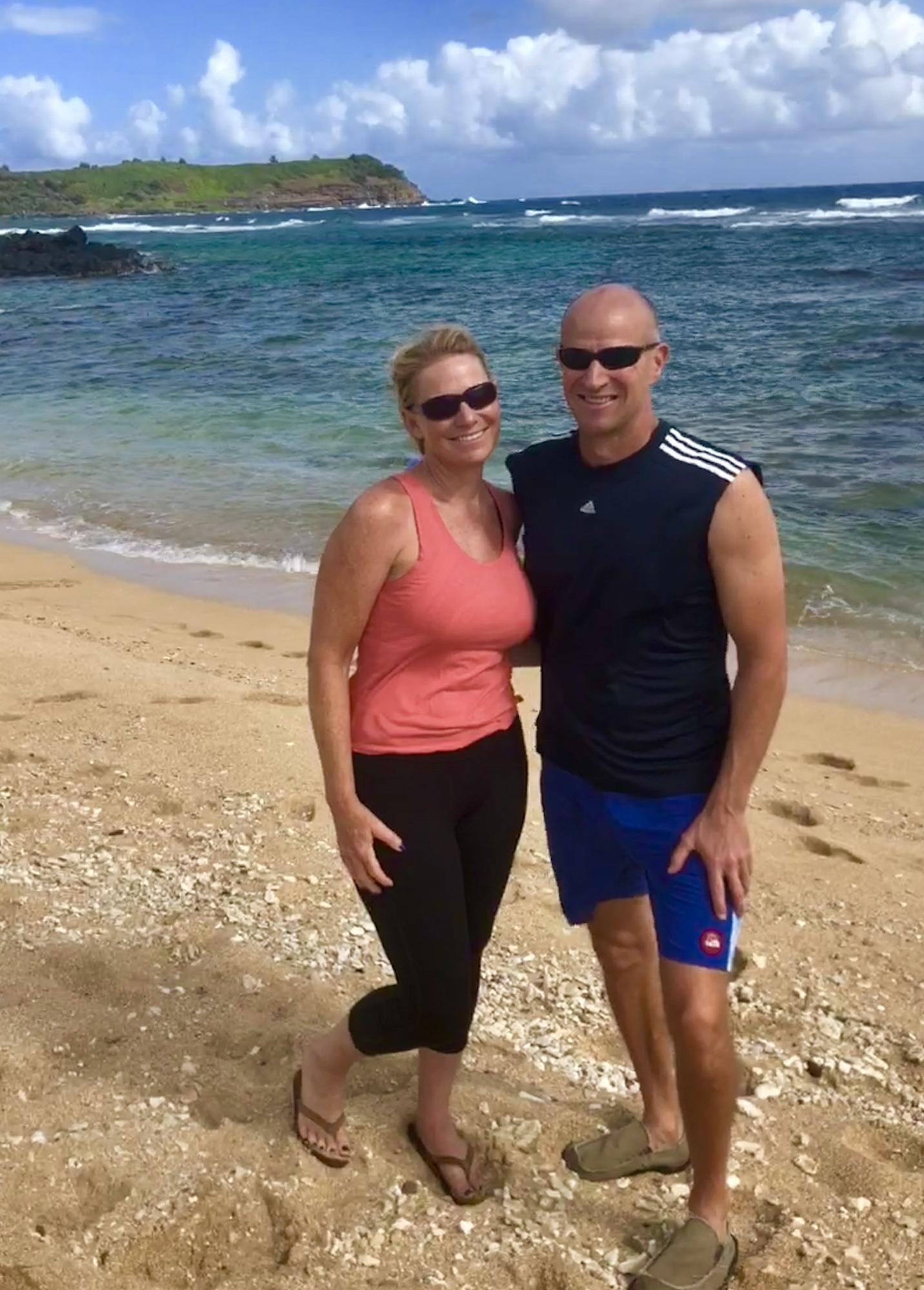 Visiting a friend's private beach at their home on Kauai, June 2018