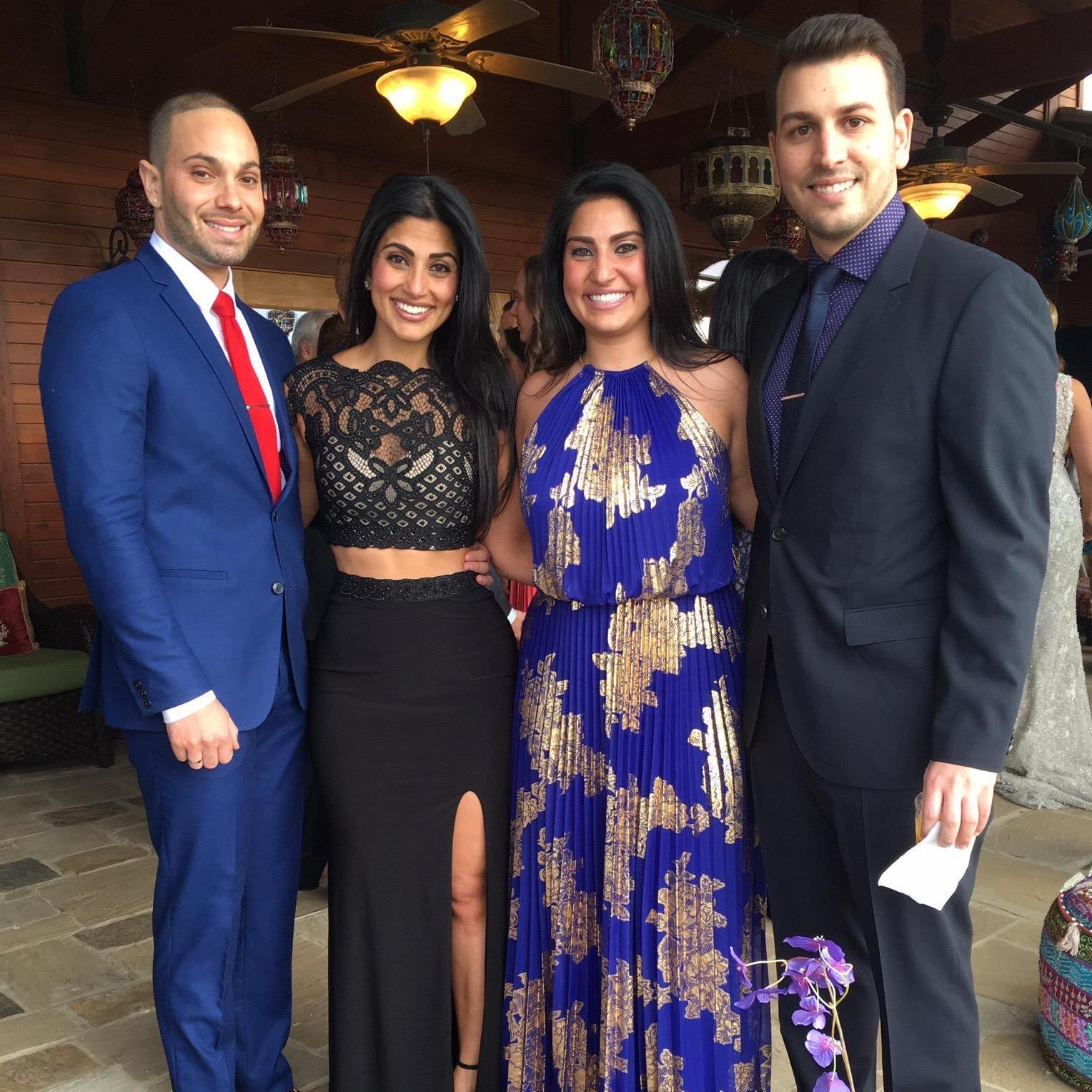 Saremi sisters with their +1's.