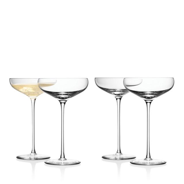 LSA Champagne Saucer, Set of 4