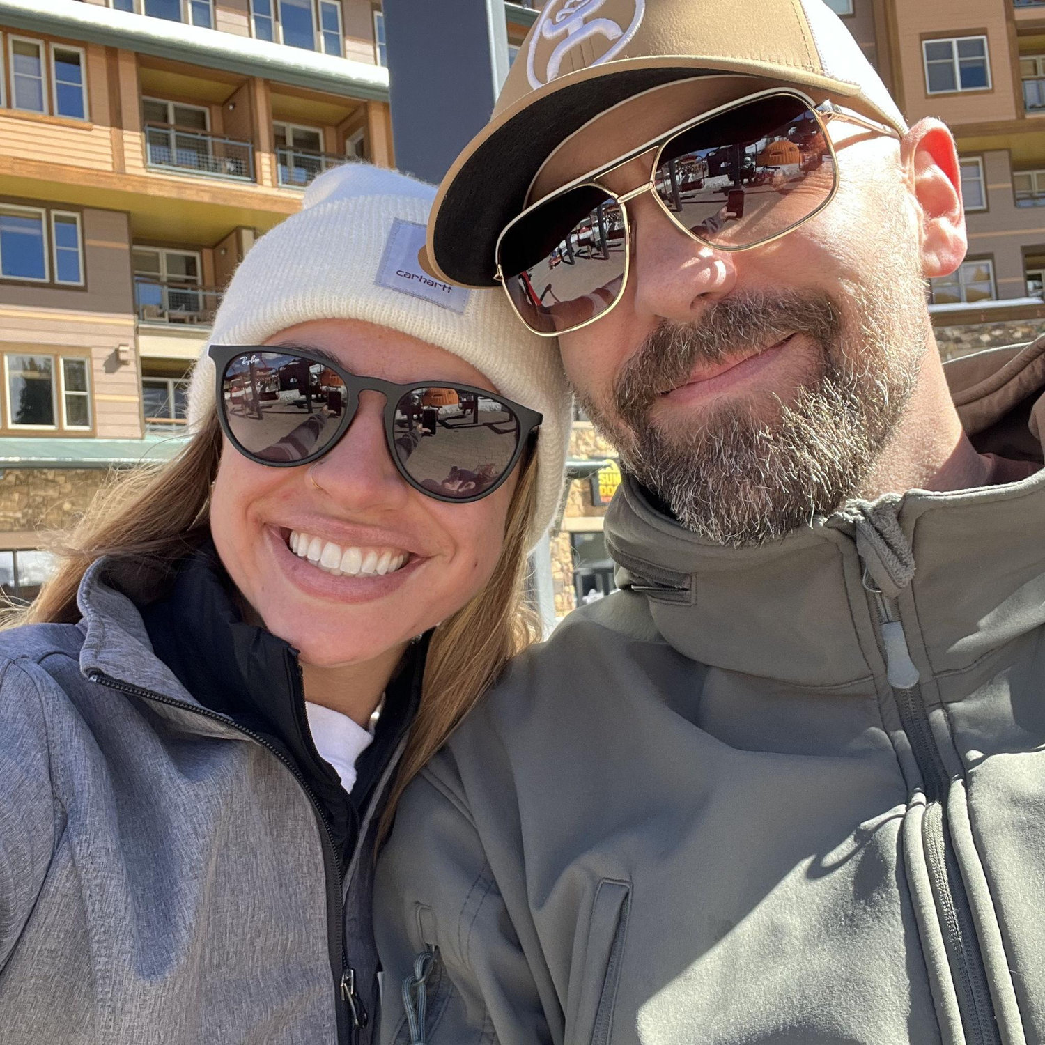 Winter Park Resort, CO - waiting at the base, watching Isabella at her first ski lesson.
