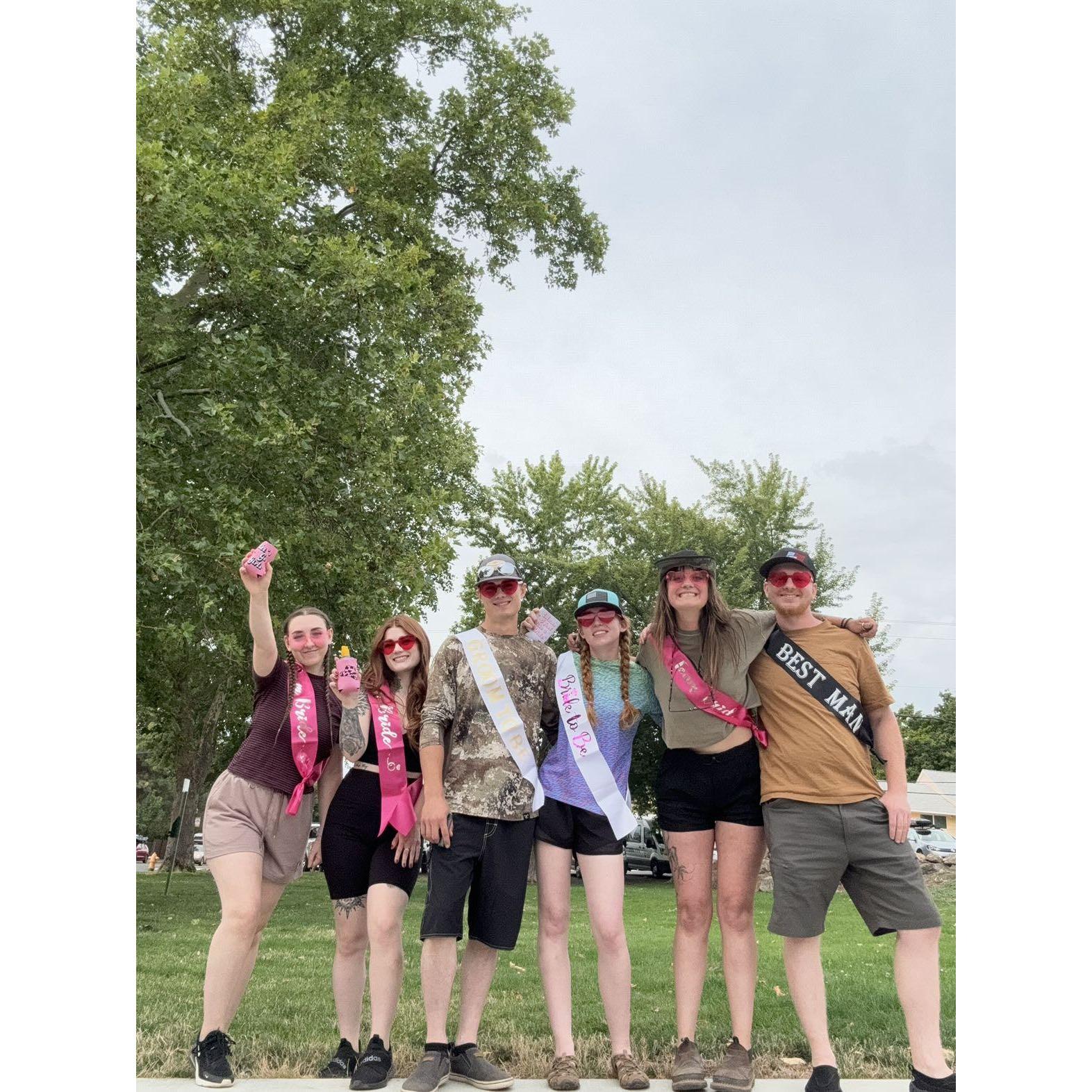 Bridal Pary trip! Went Whitewater Rafting in August