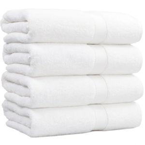 White Turkish Bath Towels - Set of 4