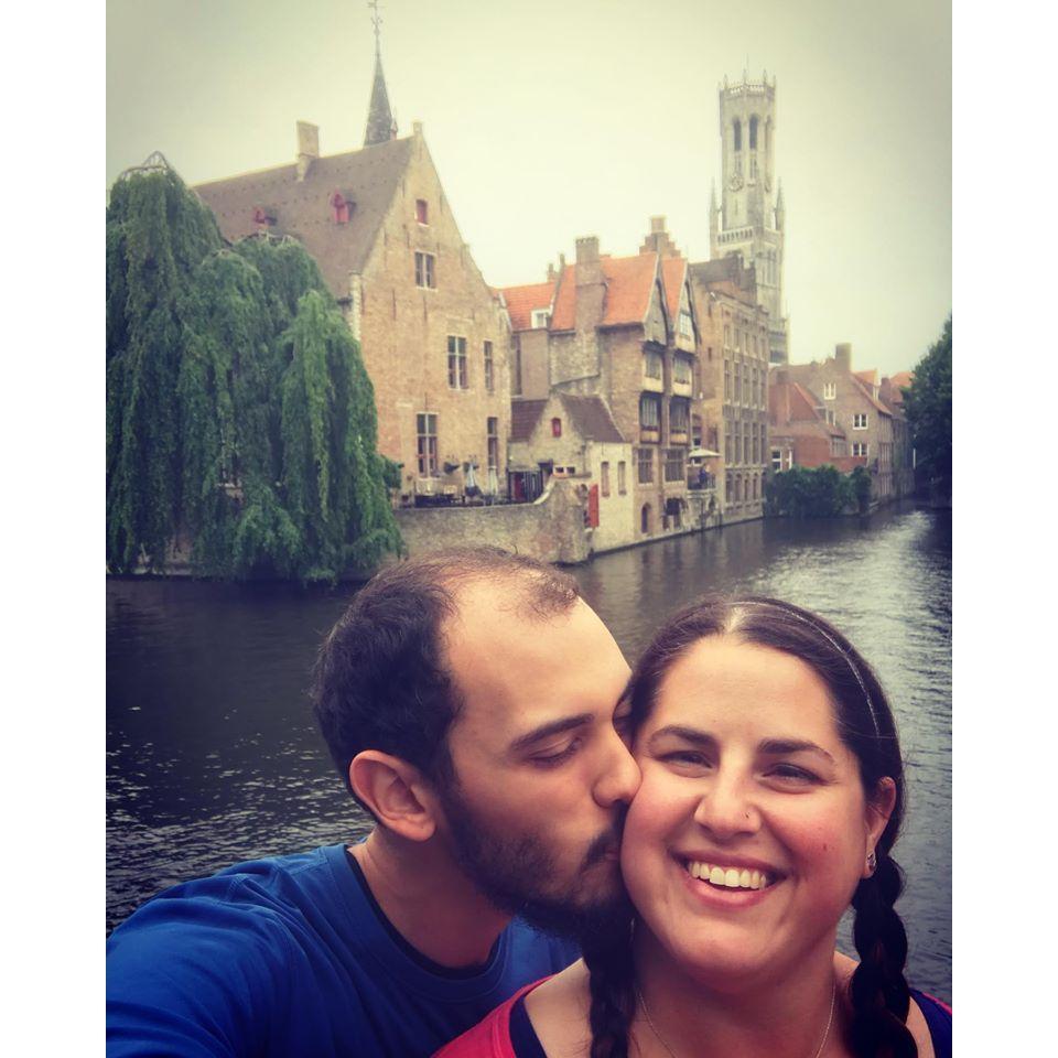 In Brugge, Belgium. It was one of the most romantic stops on our Europe trip last summer.
