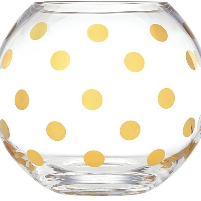 Kate Spade Pearl Place Rose Bowl, 3.75 LB, Clear