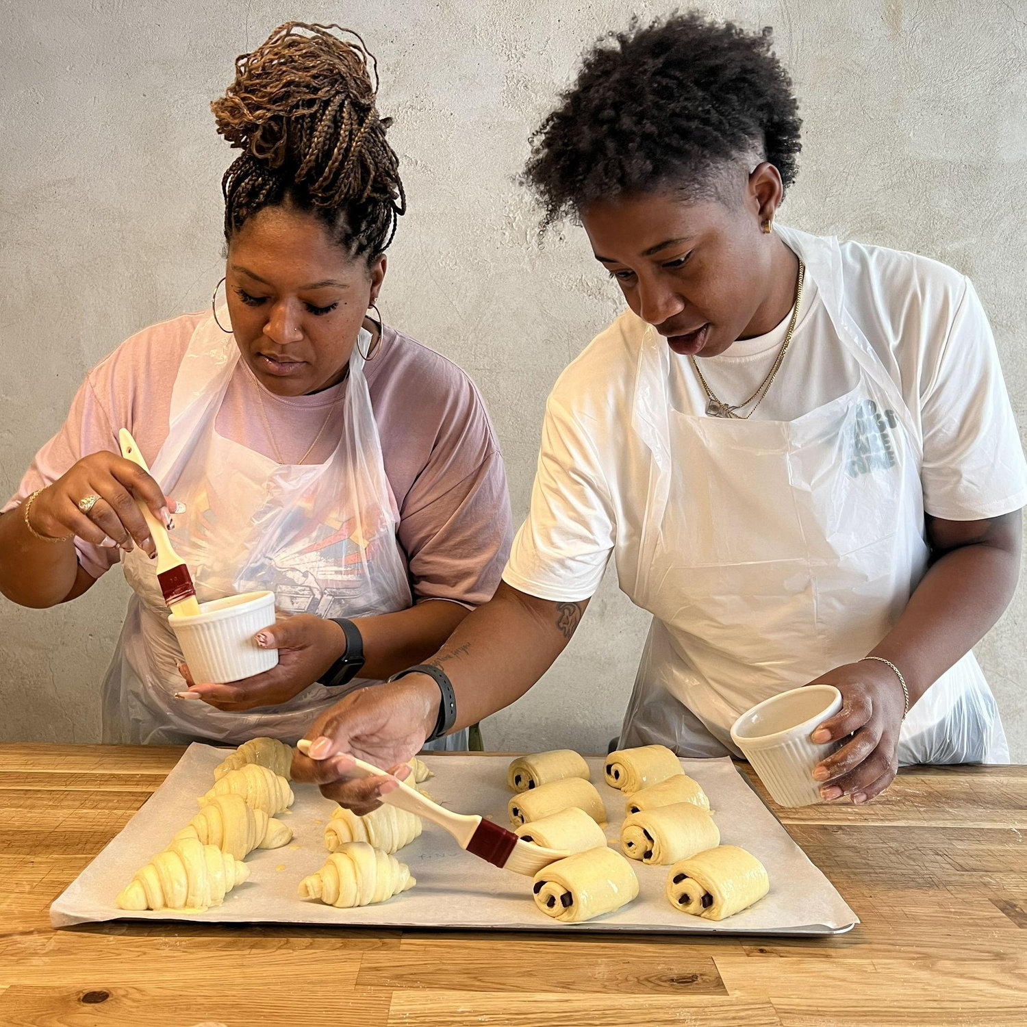 Making croissants in Paris