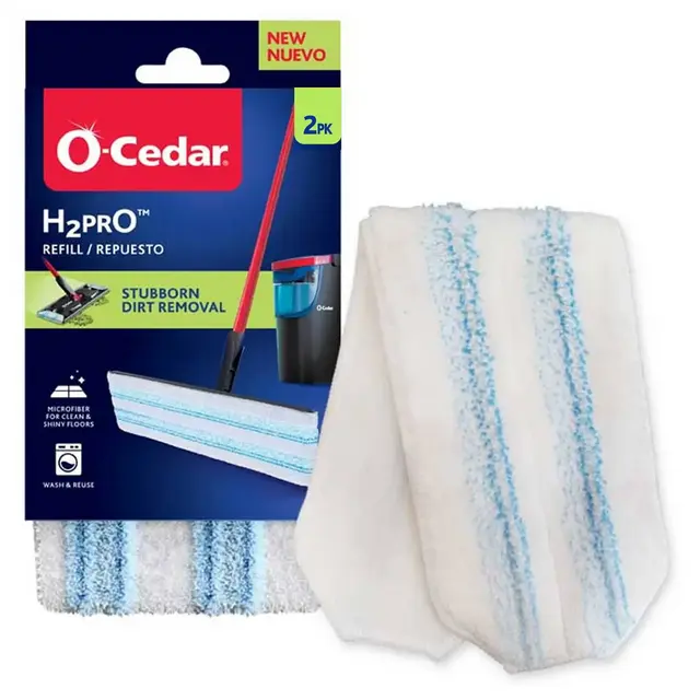 O-Cedar H2prO Mop Head Replacement Refill- 2pk