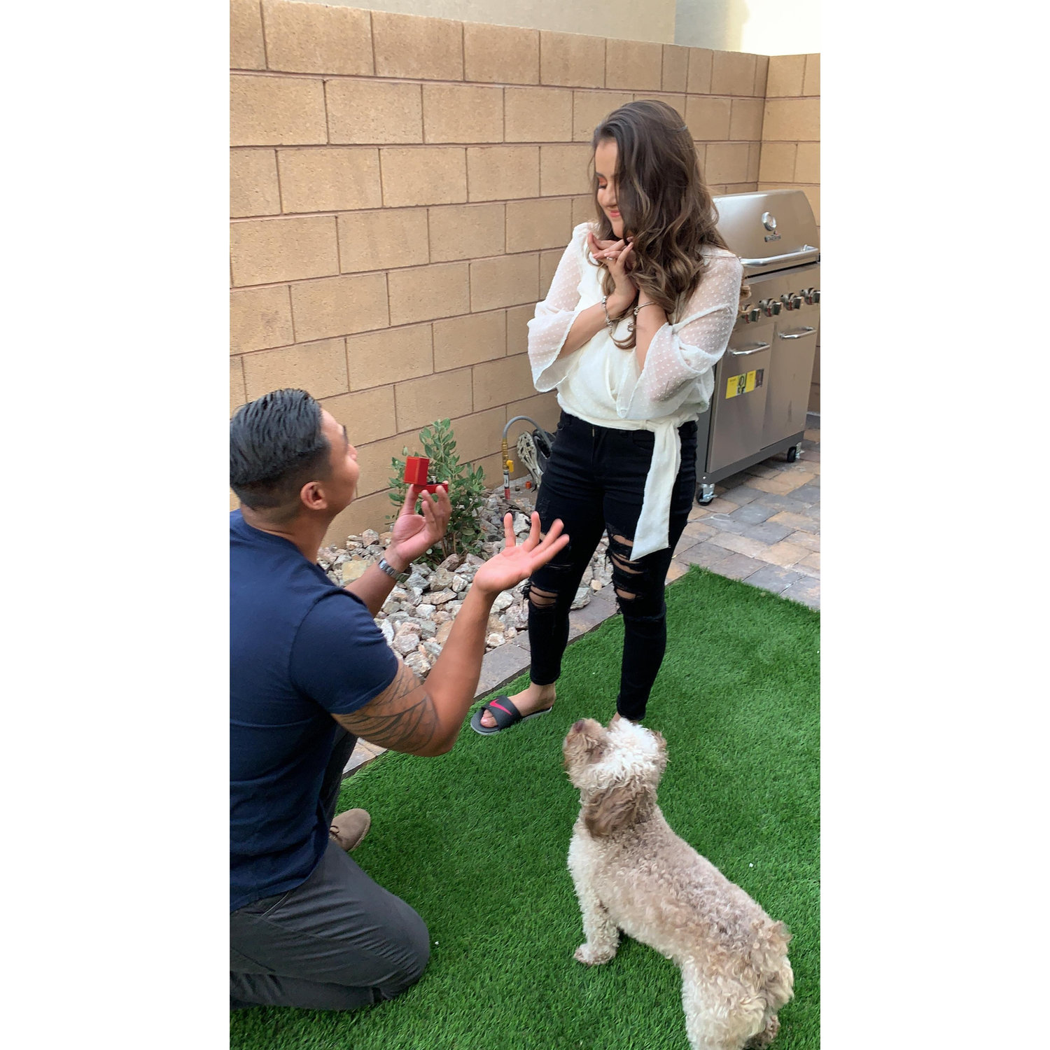 When we got engaged!!! 5.10.20