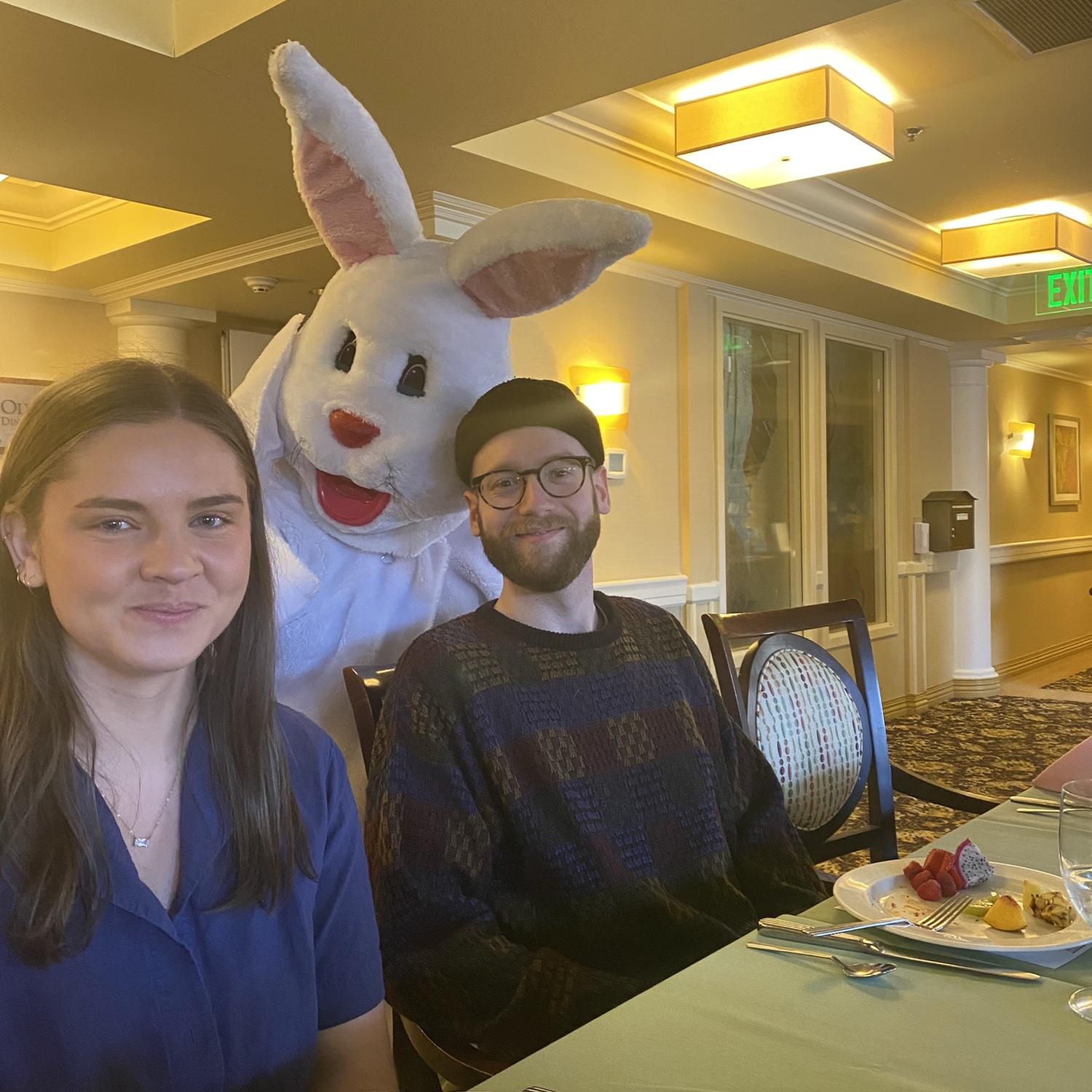 Jackson’s first time meeting the Easter Bunny - April 2024