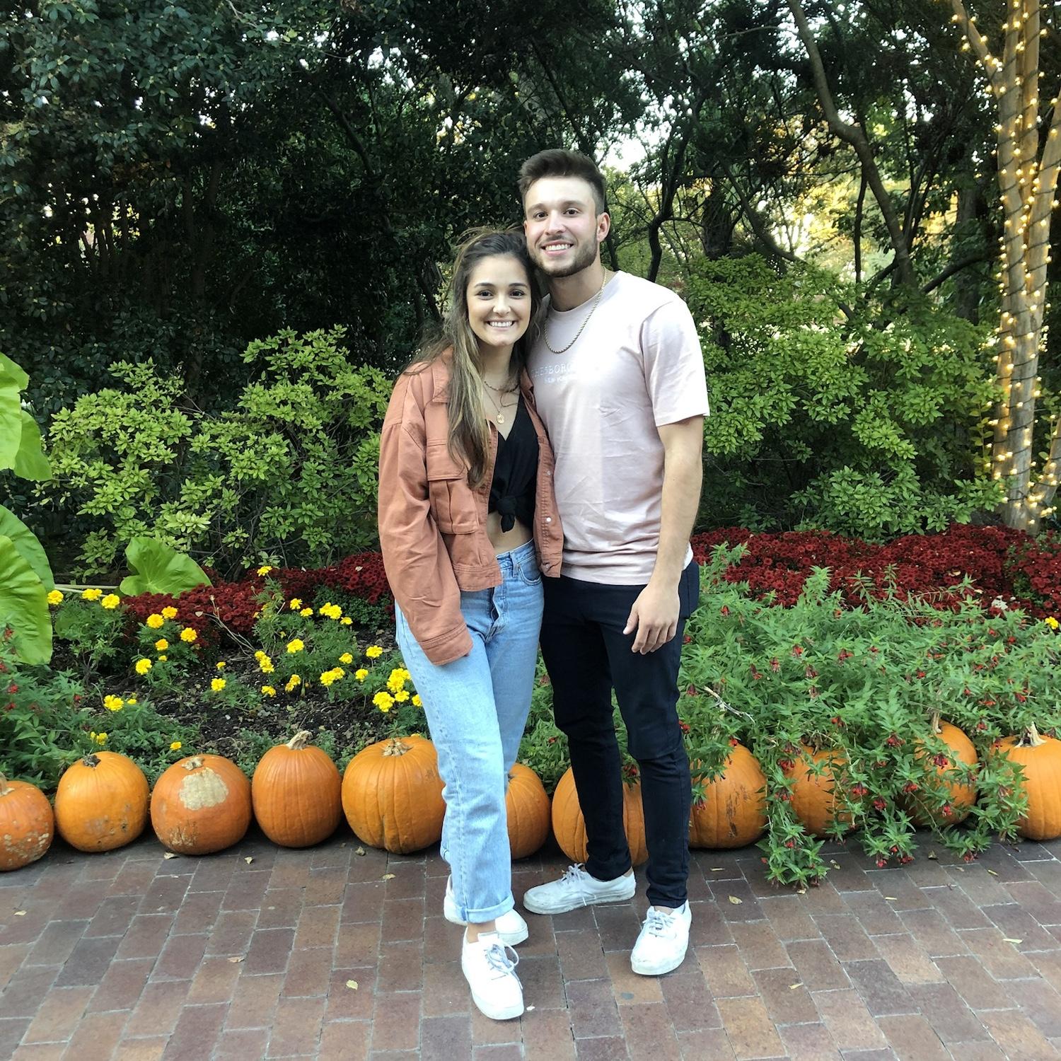 Our first date at the Dallas Arboretum! Where we also got engaged!