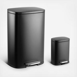 2-Piece Connor Can With Soft-Close Lid Set