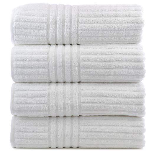 Bare Cotton Luxury Hotel and Spa Bath Towels Set of 4