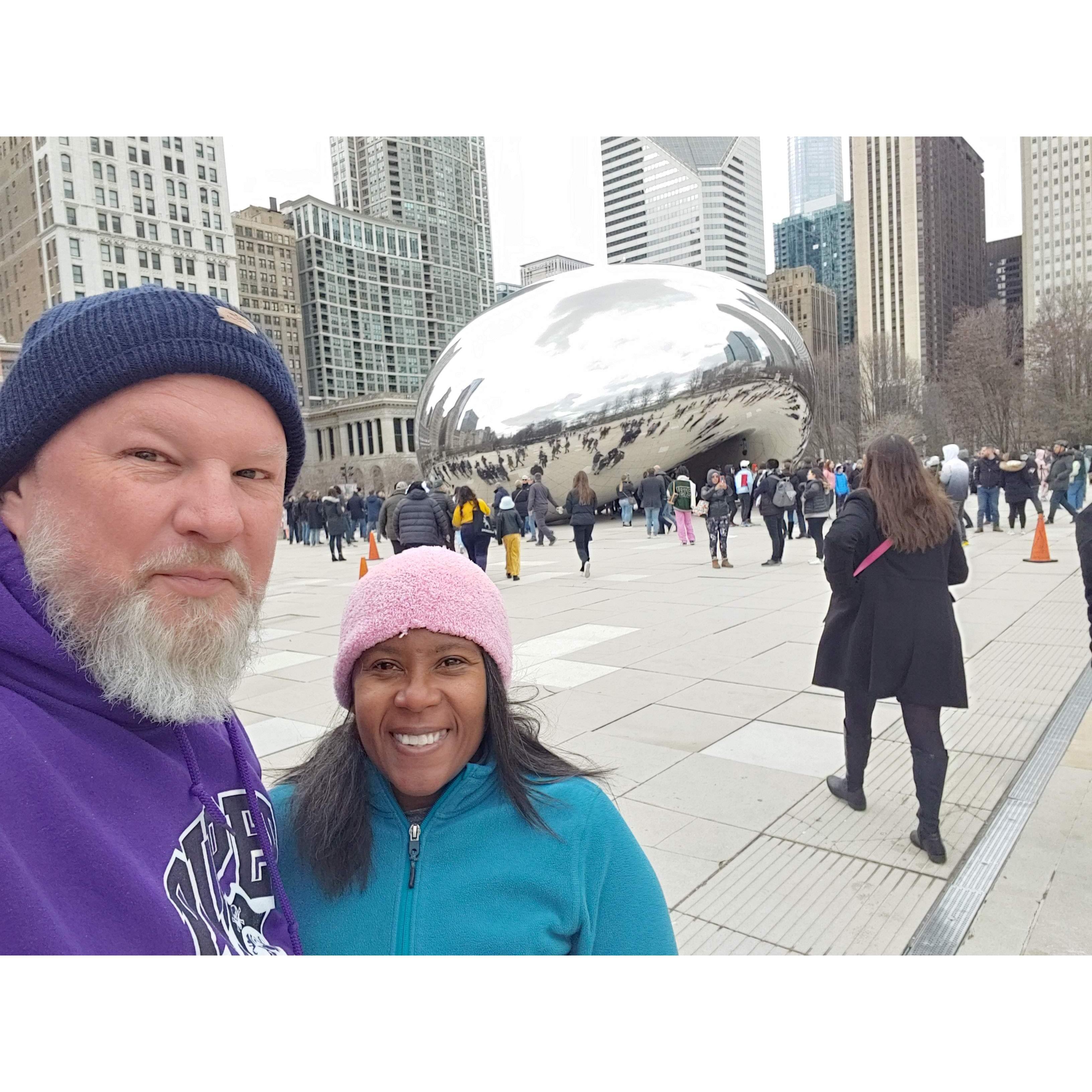 Traveling to Chicago for a concert.  Seeing "the bean"