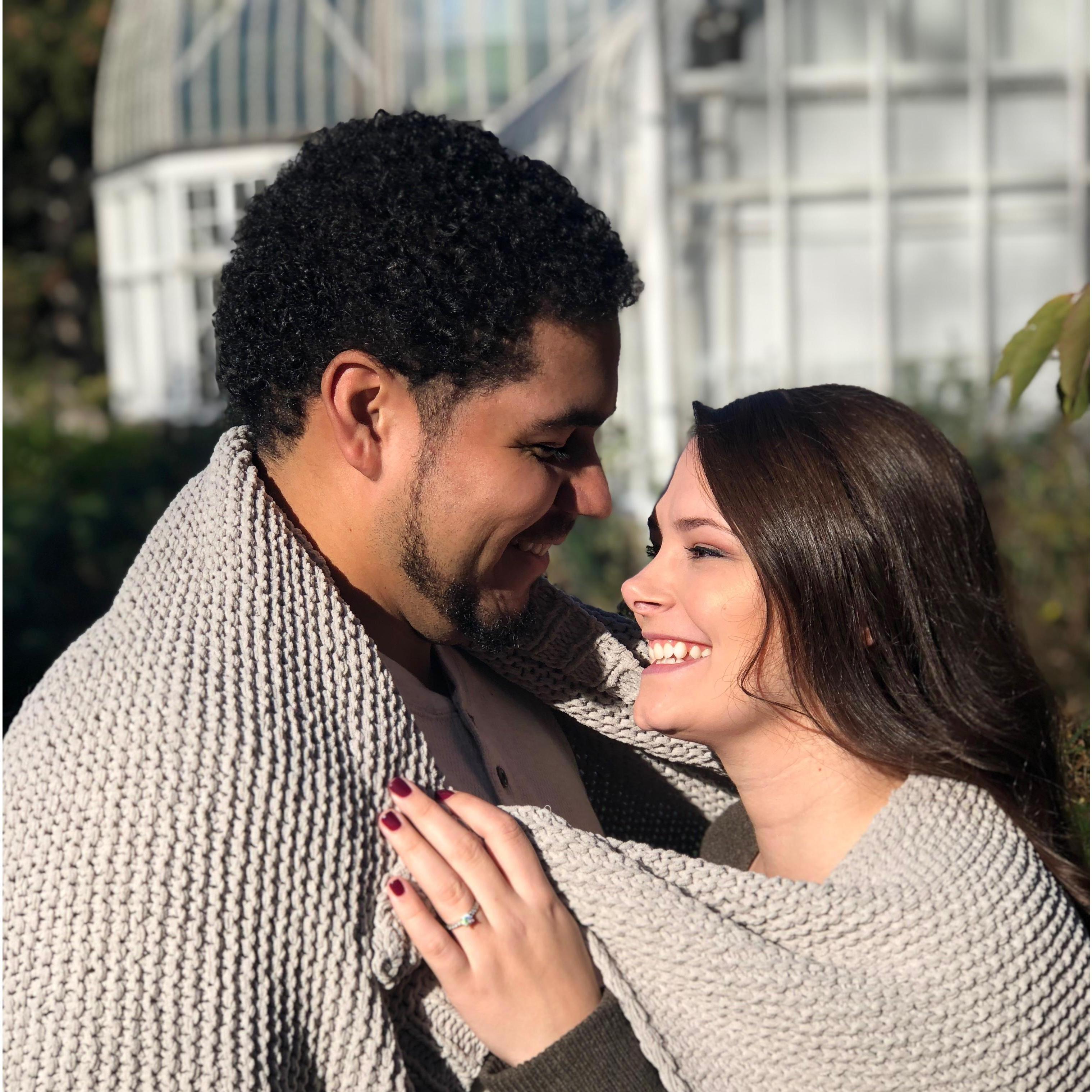 Enjoying our time together engaged!