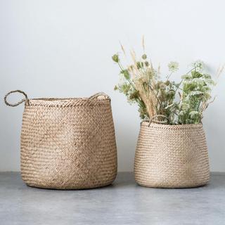 Seagrass 2-Piece Storage Basket Set