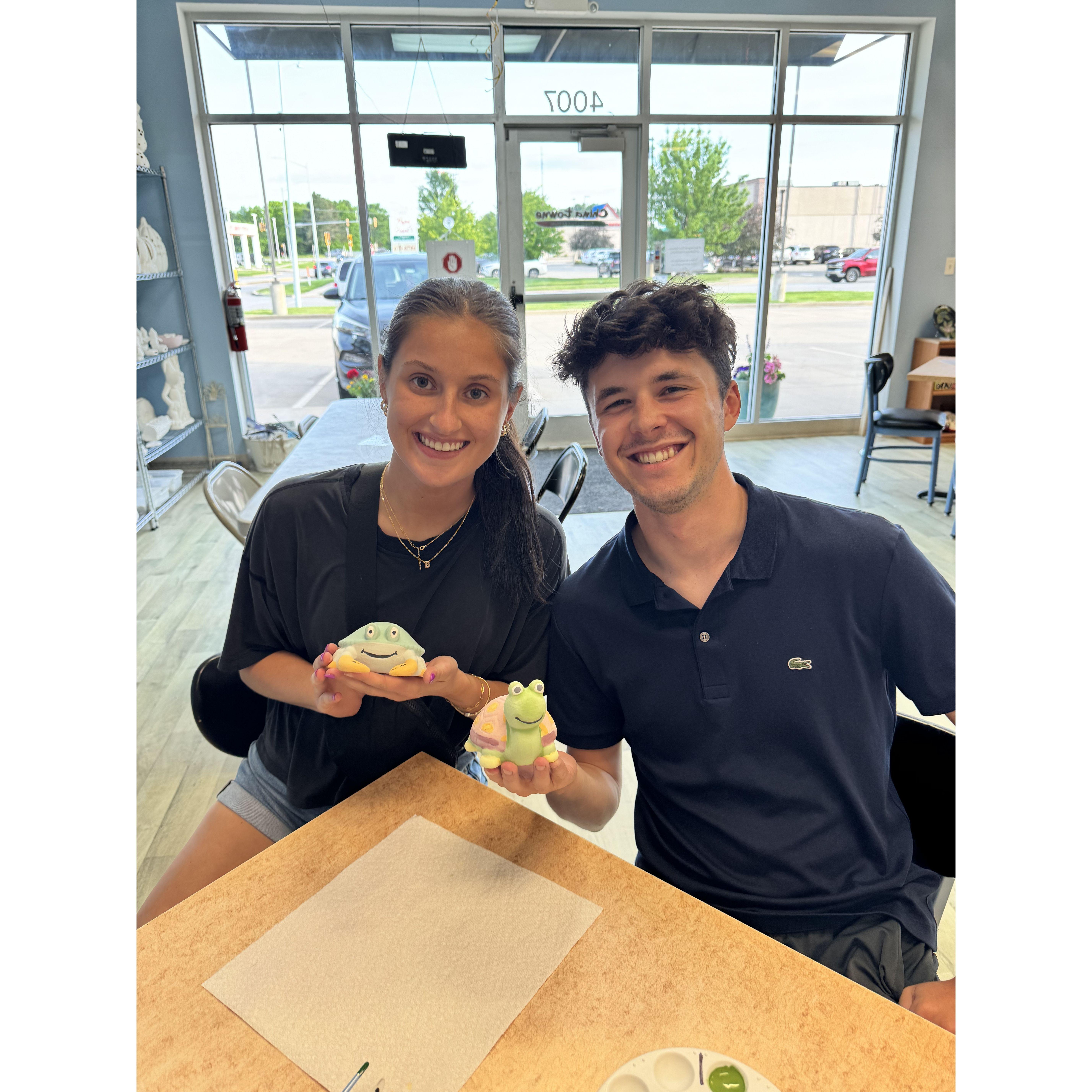 celebrated our 5 year anniversary painting!🤍
