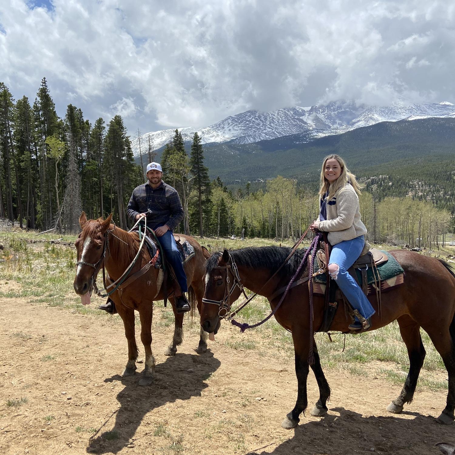 The one and only time you’ll ever see Ethan on a horse.