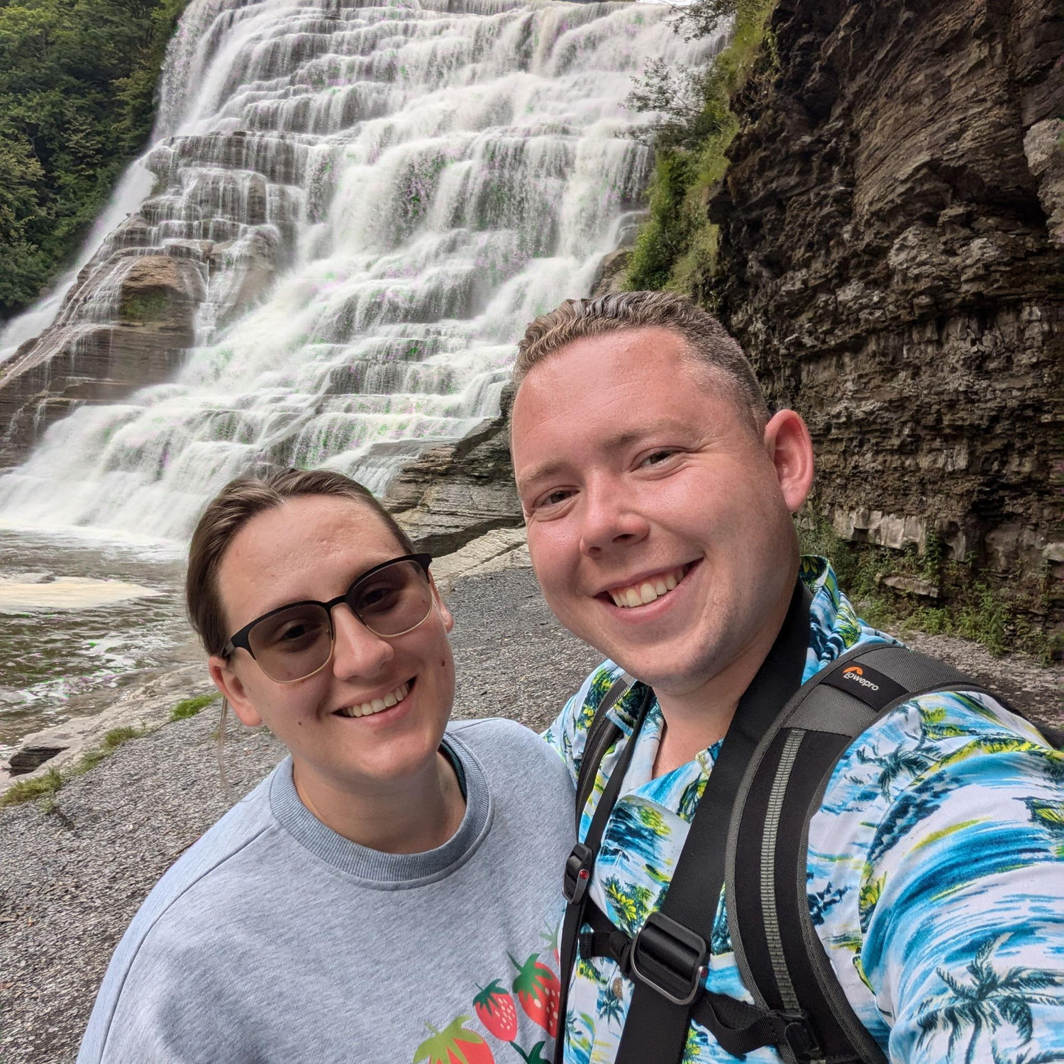 Quick stop at Ithaca Falls, NY.