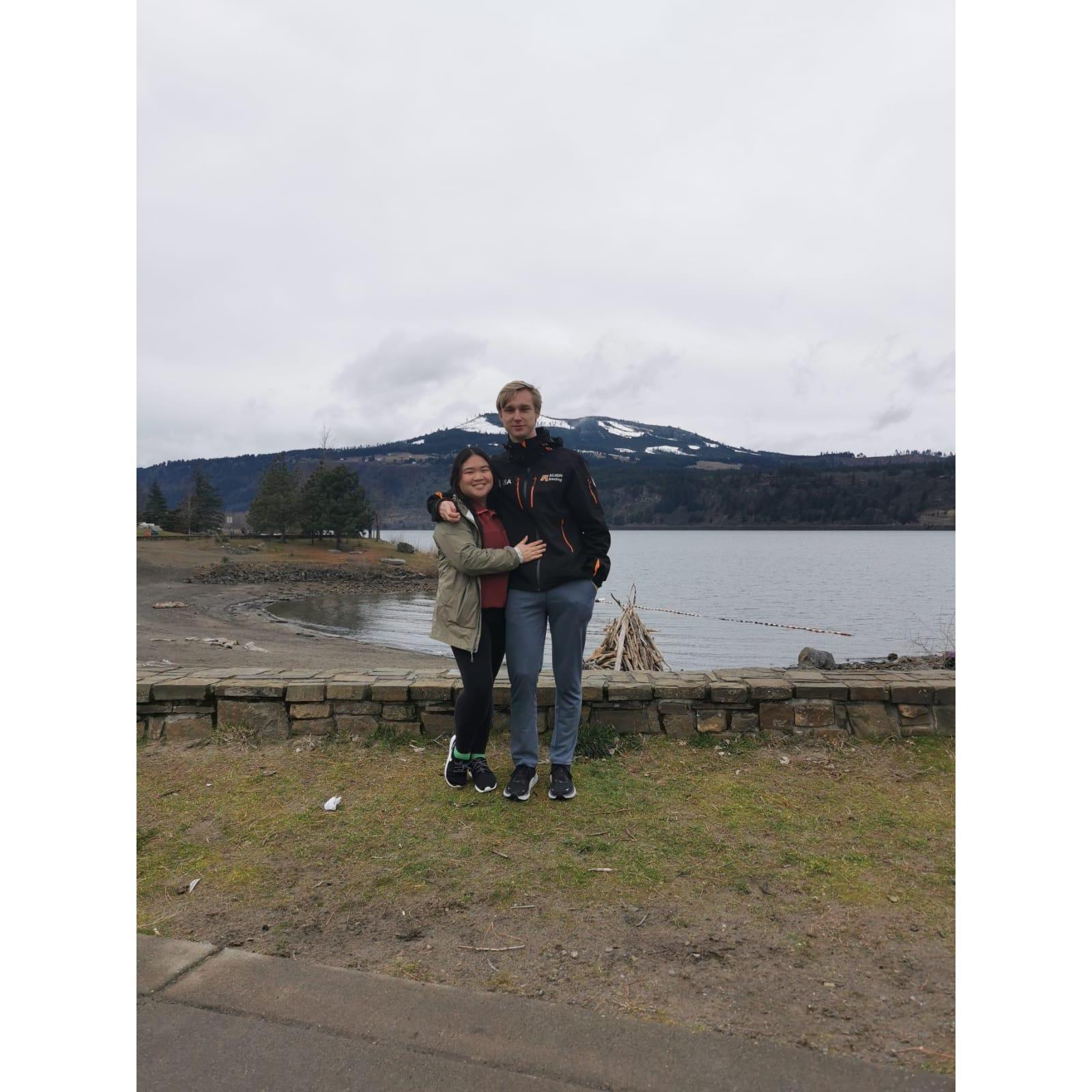 Our pitstop in Hood River on the way to our first trip
