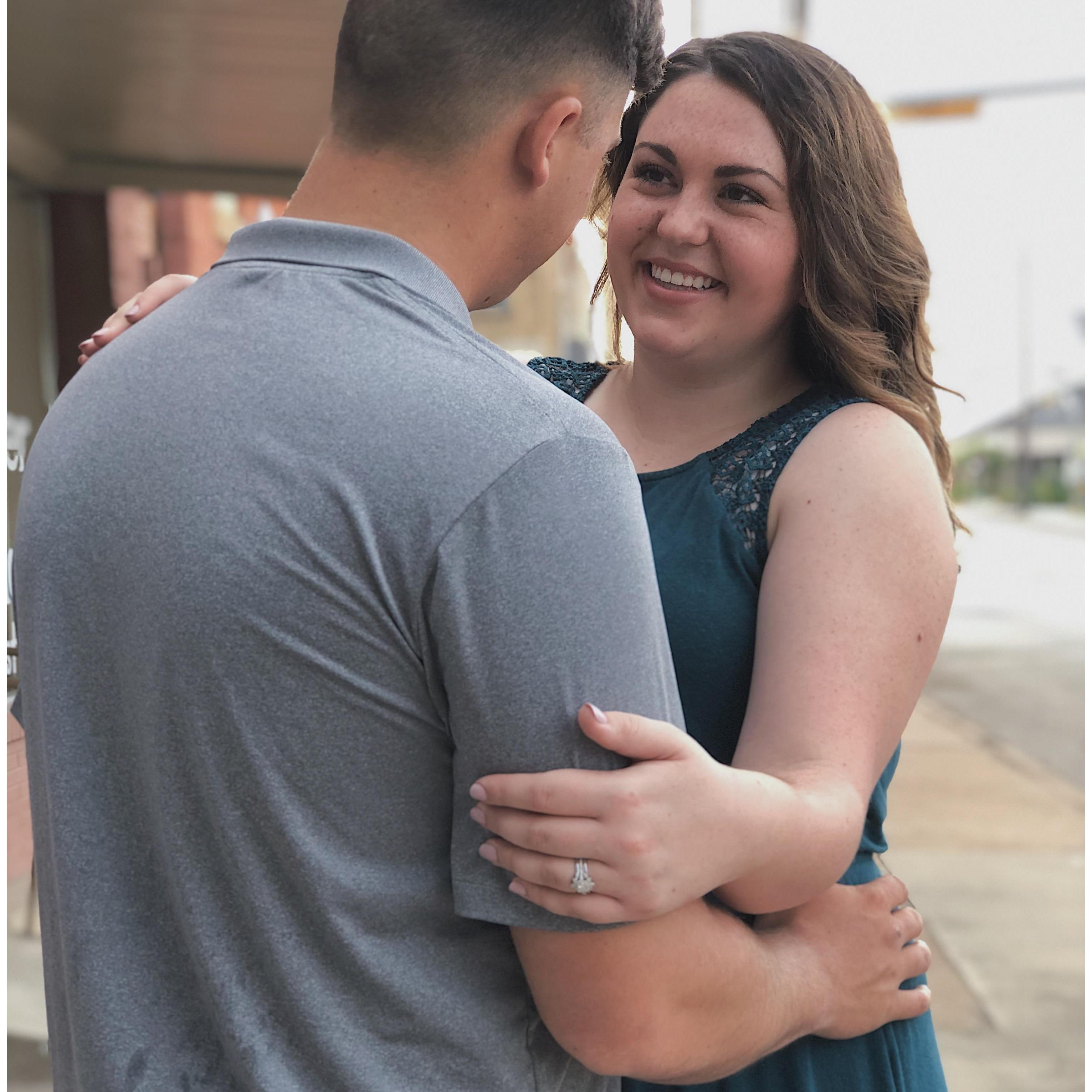 Fun Fact: a truck and trailer drove by right after this picture, and blared their horn....imagine what the next picture looked like!!