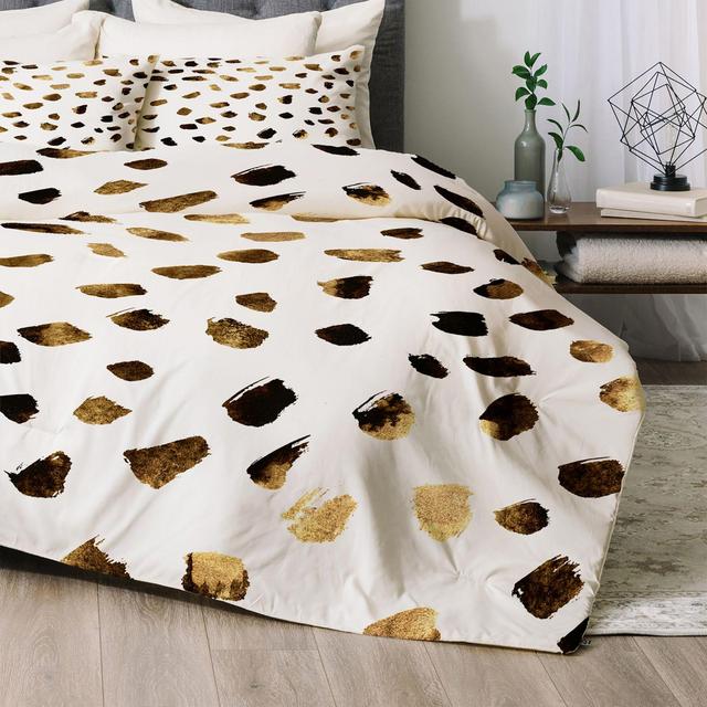 Deny Designs Gold V03 Twin/Twin XL Comforter Set in Gold