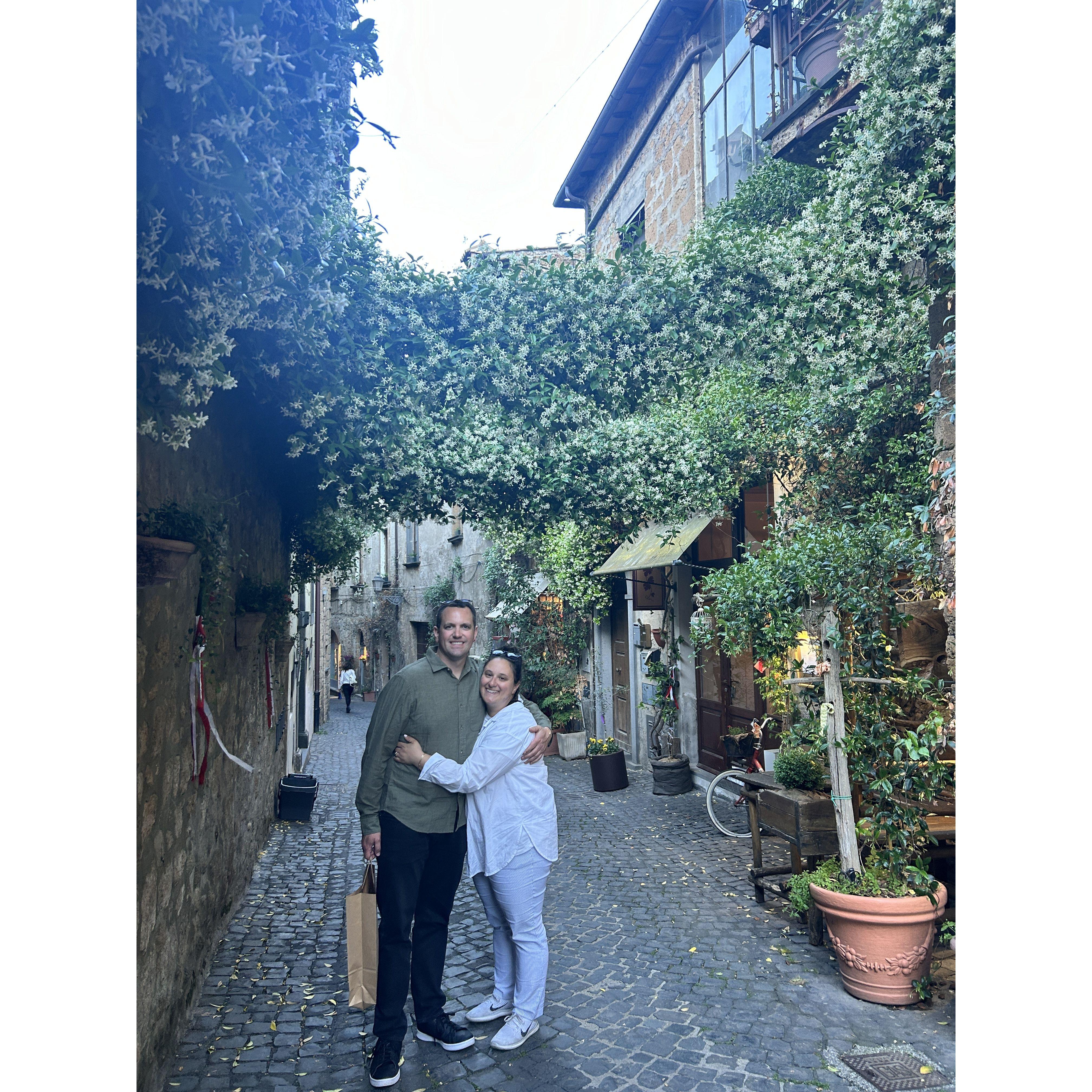 Falling in love under the vine in Orvieto, Italy