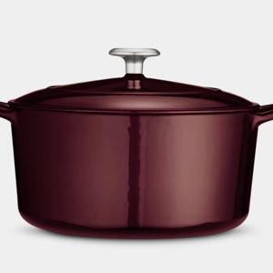 5.5 Quart Enameled Cast Iron Covered Round Dutch Oven