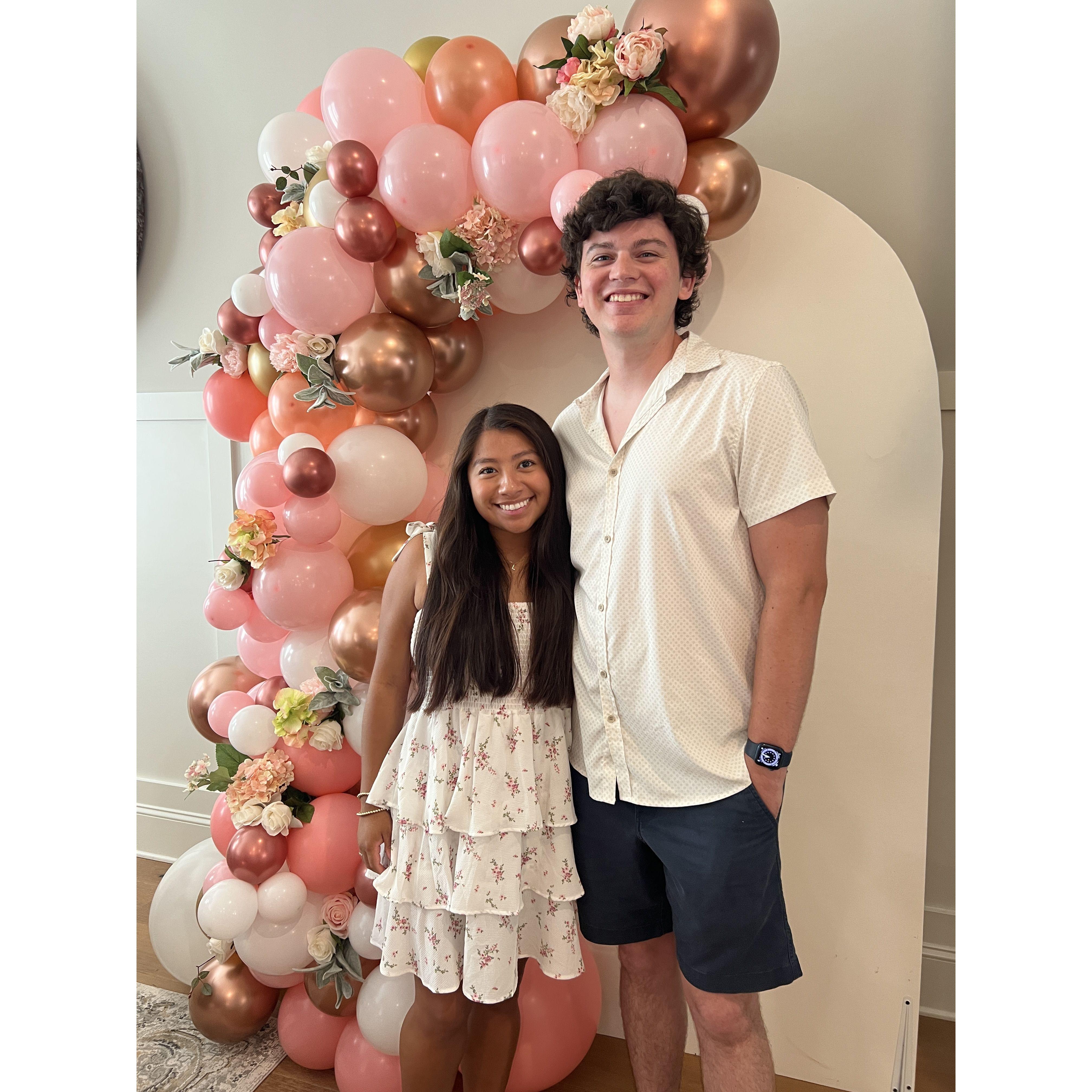 Laurentza's grandma's 80th birthday party, July 2023