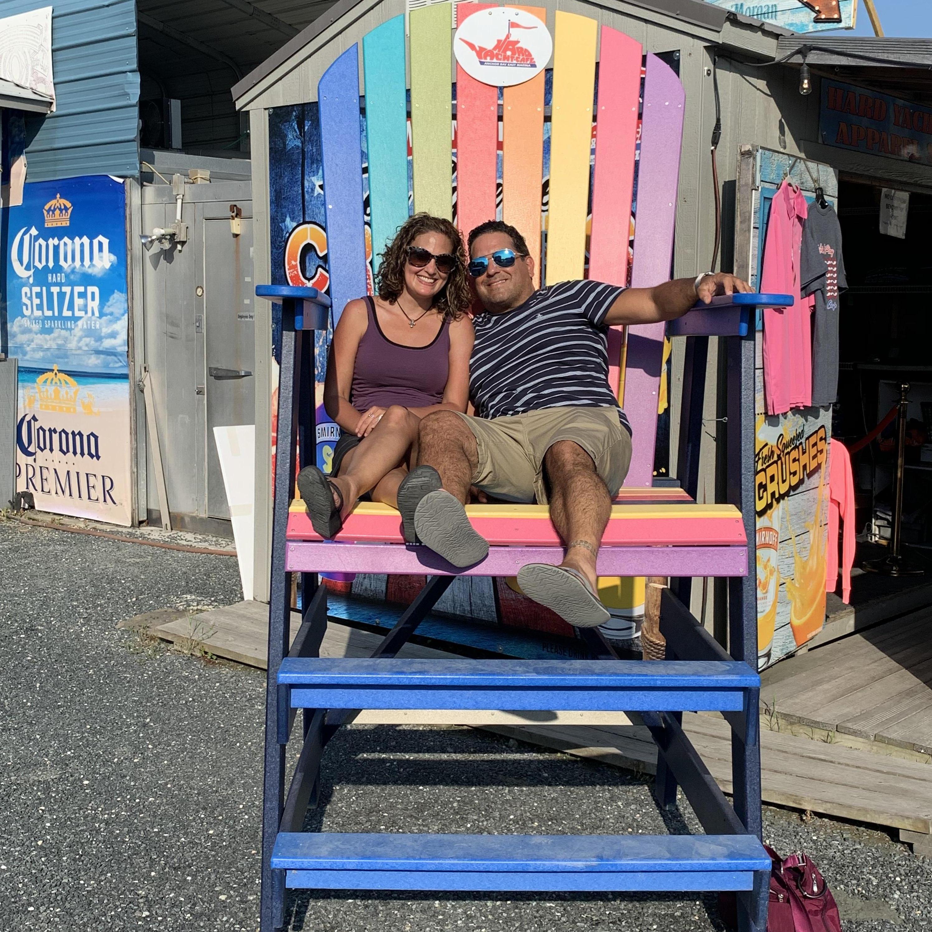 Hard Yacht Café, Dundalk, Maryland, July 2020. A much-needed Covid-safe outdoor outing with Pete's sister, Kali, and brother-in-law, Nick.