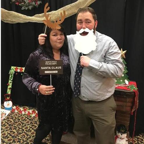 Our first Christmas Party as a couple!