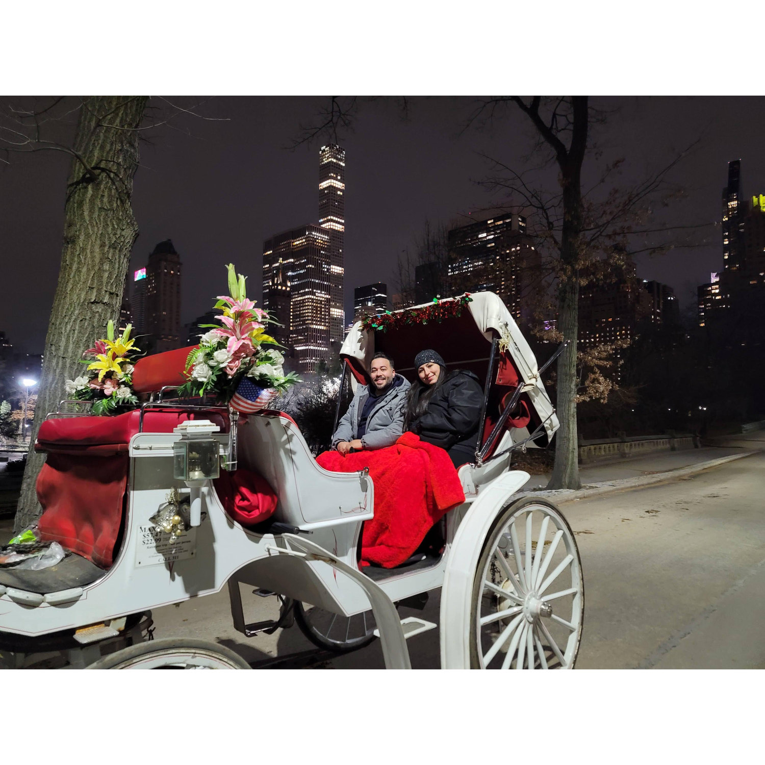 On the East Coast Road trip 2021 taking a Horse and Carriage ride through Central Park!