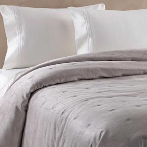 Wamsutta® Vintage Tufted Velvet King Coverlet in Silver
