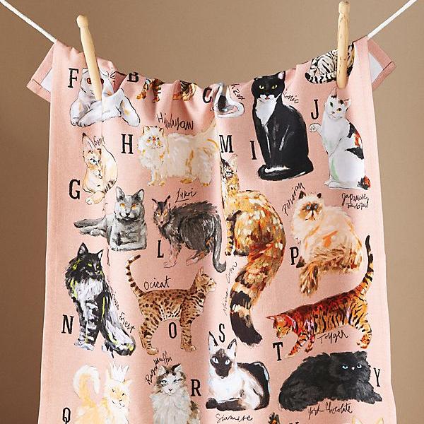 Cat Breeds A-Z Towel