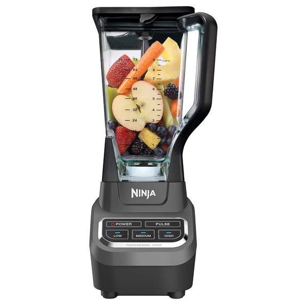 Ninja BL610 Professional 72 Oz Countertop Blender with 1000-Watt Base and Total Crushing Technology for-Smoothies, Ice and Frozen Fruit, Black