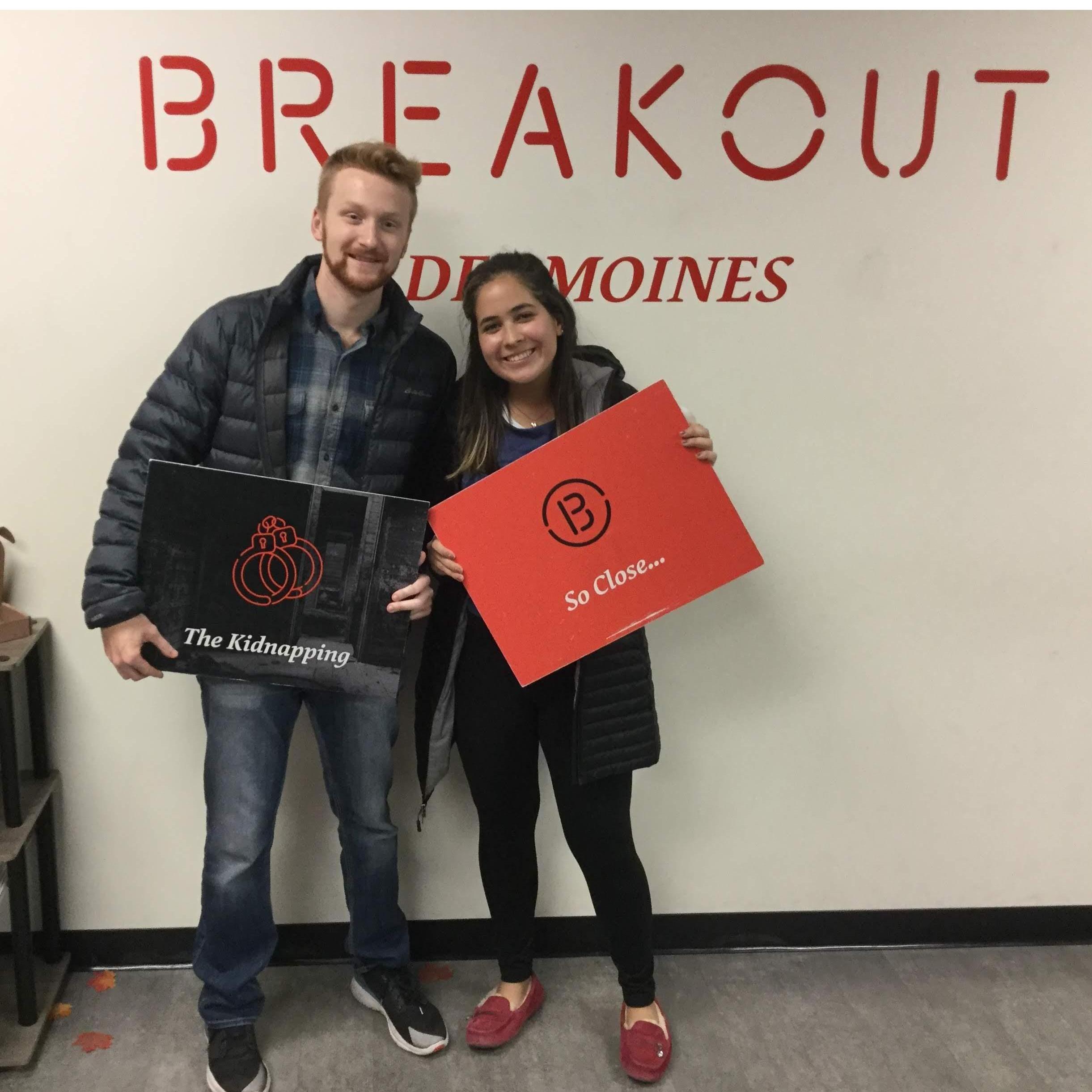 Trying an escape room, and almost winning!