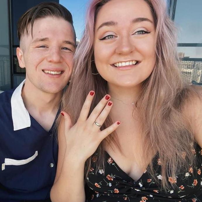 2021, freshly engaged in Las Vegas!