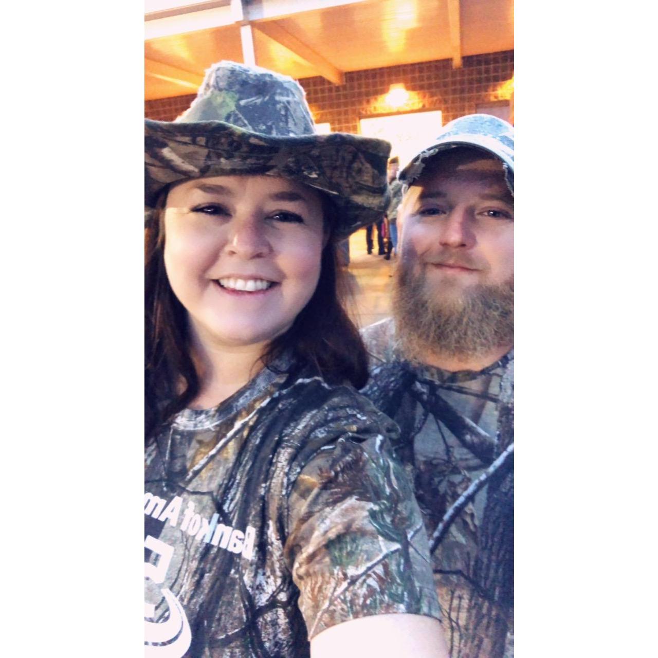 Camo night at my stepdad’s football game.