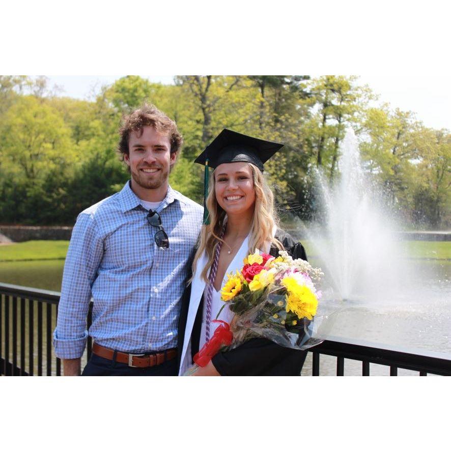 Caleb met Liv's family for the first time at her Endicott graduation.