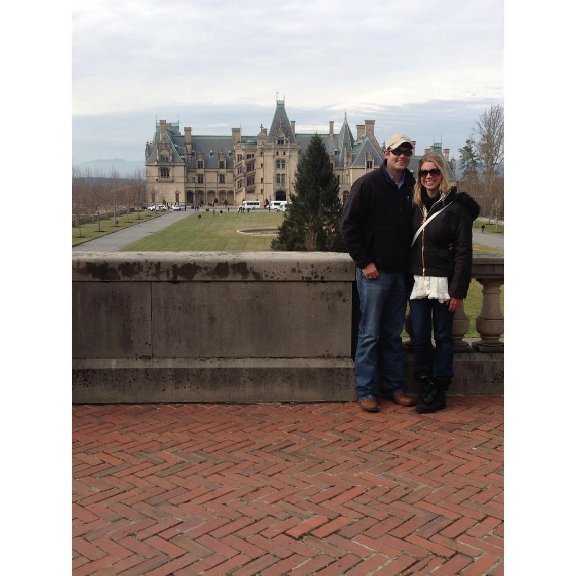 Our first Christmas - 2012 - at Biltmore Estate.