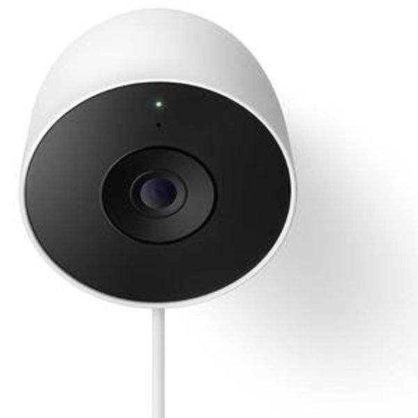 Google Nest Cam Outdoor (Wired, 2nd Gen, Snow) - 2 Pack