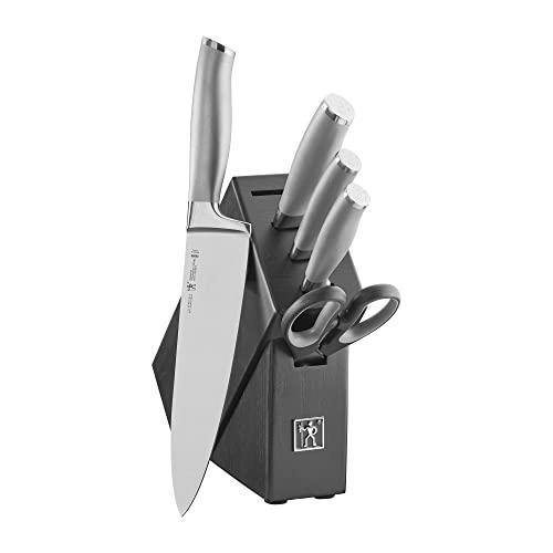 HENCKELS Modernist Knife Block Set, 6-pc, Stainless Steel