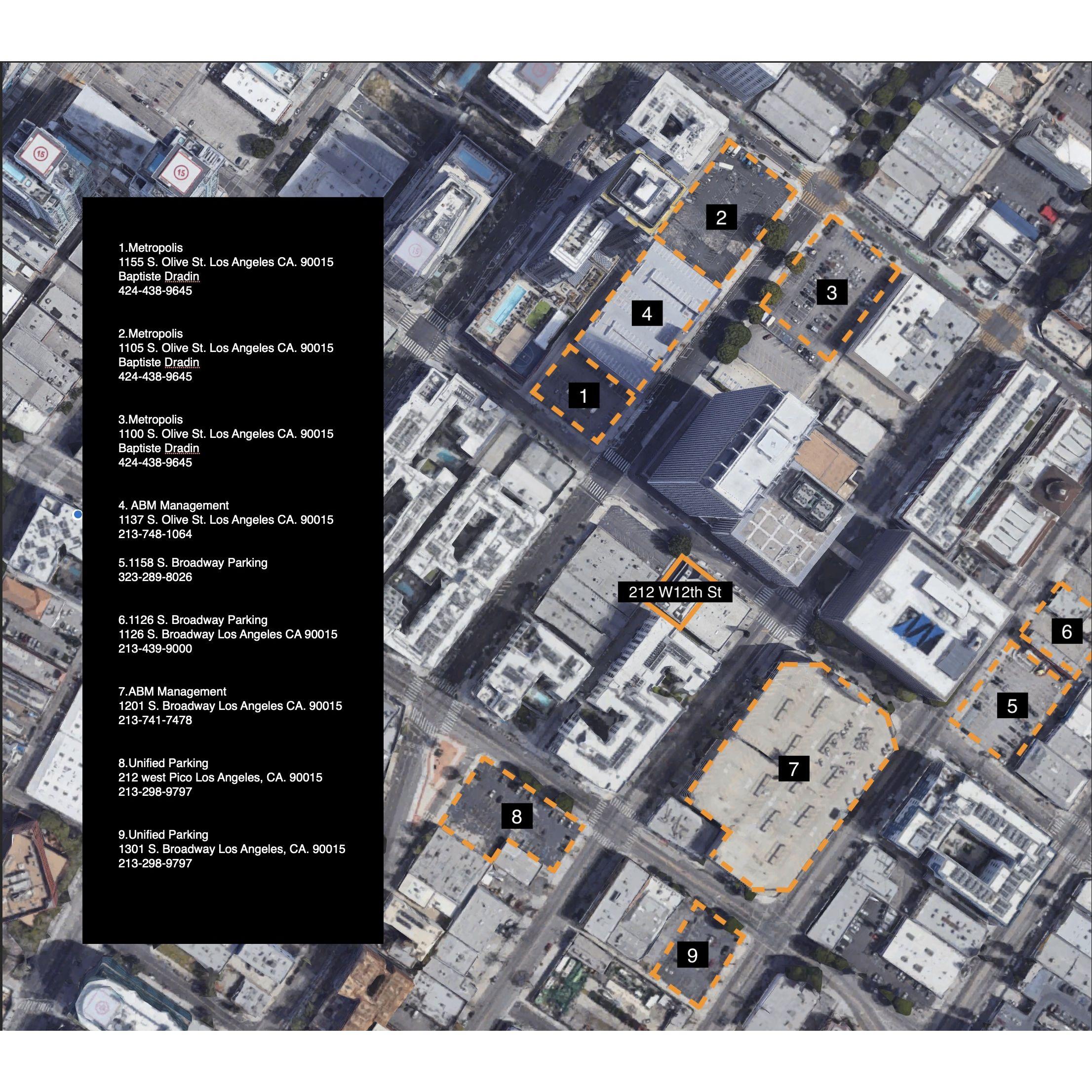 Honeypot nearby parking structures