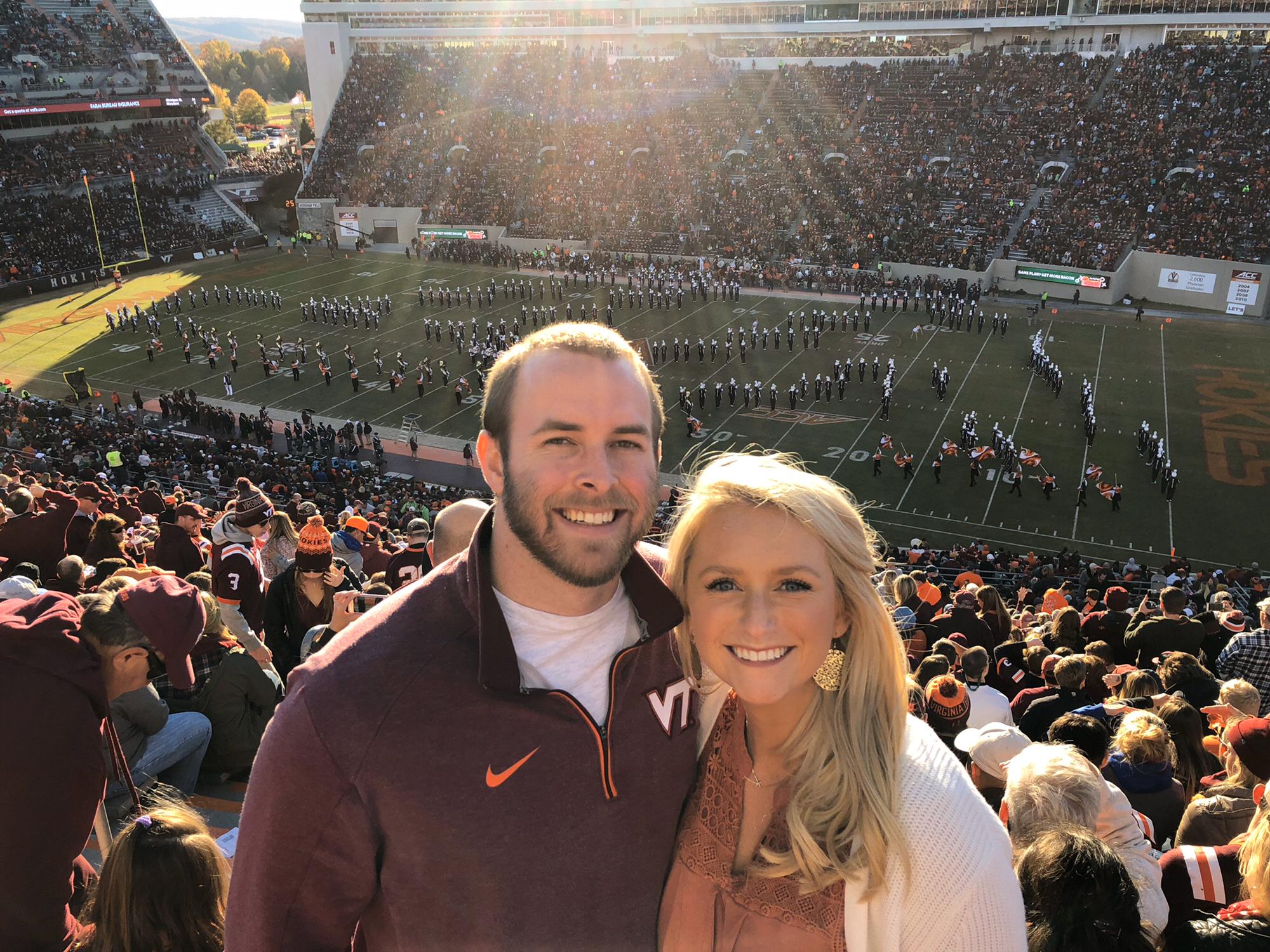 Our first football game as Hokie Alumni