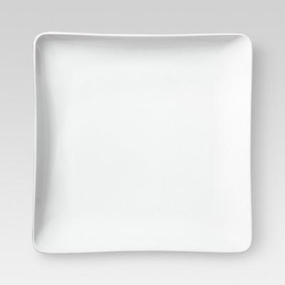 8" Porcelain Square Salad Plate White - Threshold™