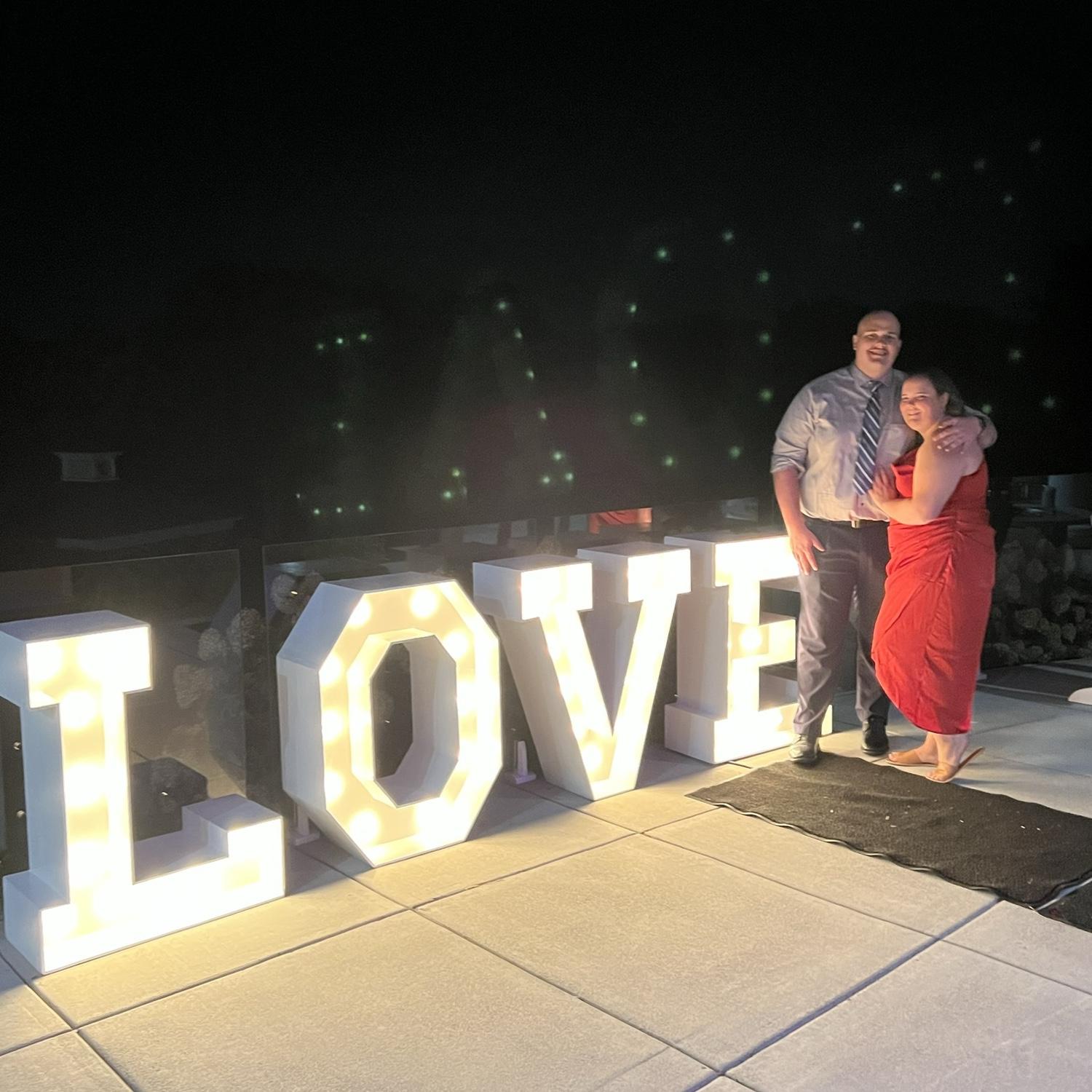 Our first wedding together!