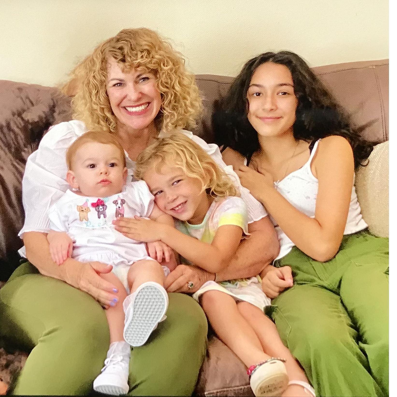 With all the granddaughters at Rosie’s first birthday party