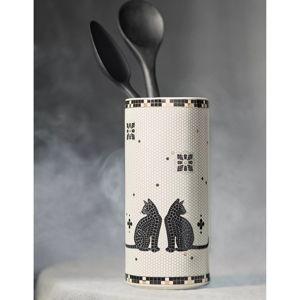 The Bistro Tile Stoneware Vase: Halloween Edition