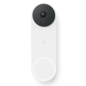 Google - Nest Doorbell (wired, 3rd gen) - Latest Model - 2K Video and Gemini - Snow