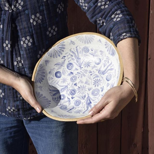 Low and Wide Gardener's Serving Bowl - Large