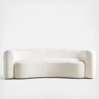 Hugger Curved Boucle Sofa